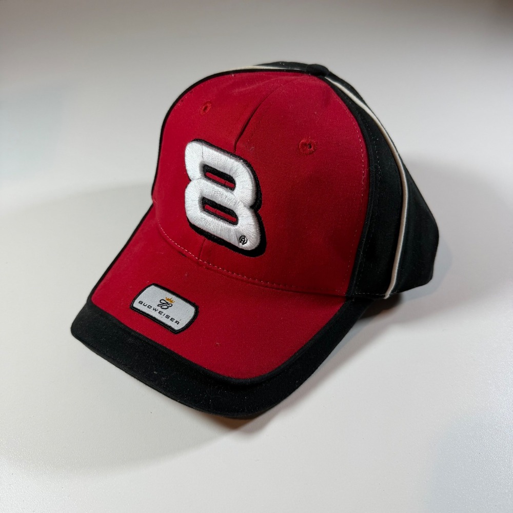 Winner's Circle NASCAR Hat Mens OSFM Red Black Excellent Dale Earnhardt Jr 8